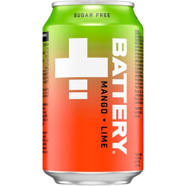 Battery Mango Lime sokeriton energiajuoma 330ml