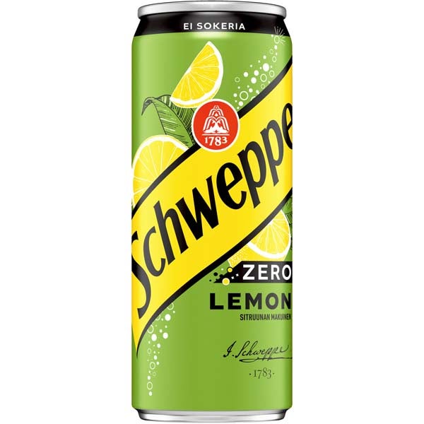 Schweppes Lemon Zero virvoitusjuoma 330ml