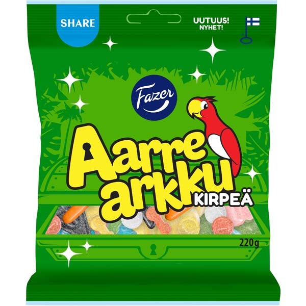 Fazer Aarrearkku Kirpeä makeissekoitus 220g
