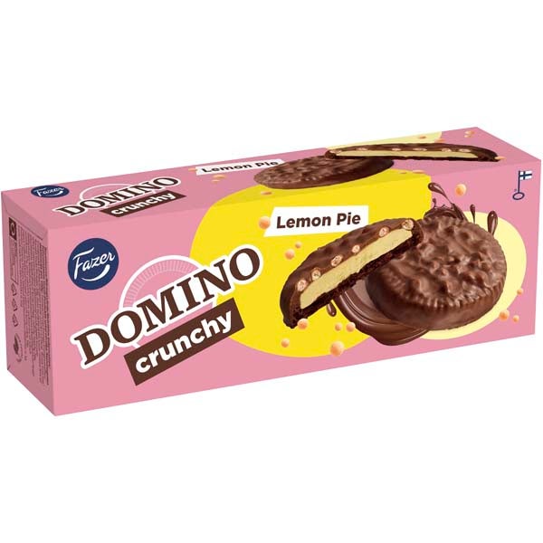 Fazer Domino Crunchy Lemon Pie herkuttelukeksi 150g