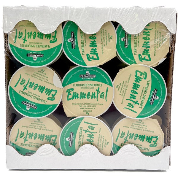 18kpl Porlammin Meijeri Emmental Vegenappi annoslevite 23g