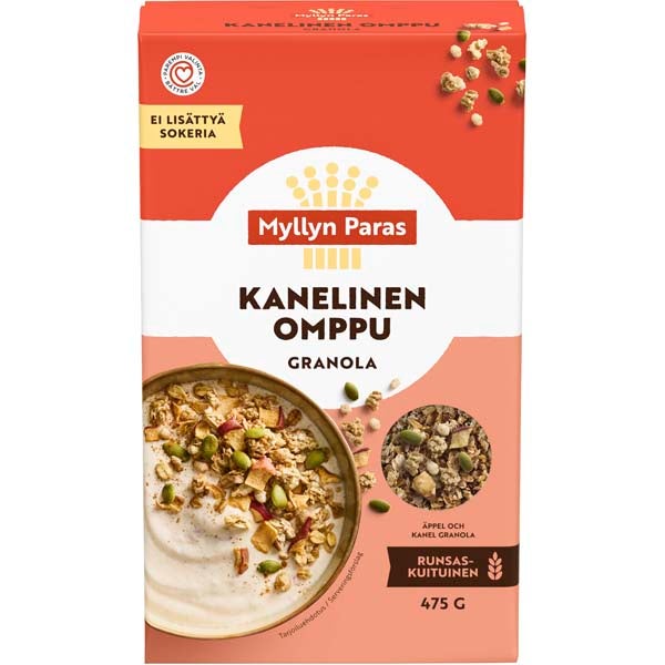 Myllyn Paras Kanelinen omppu granola 475g