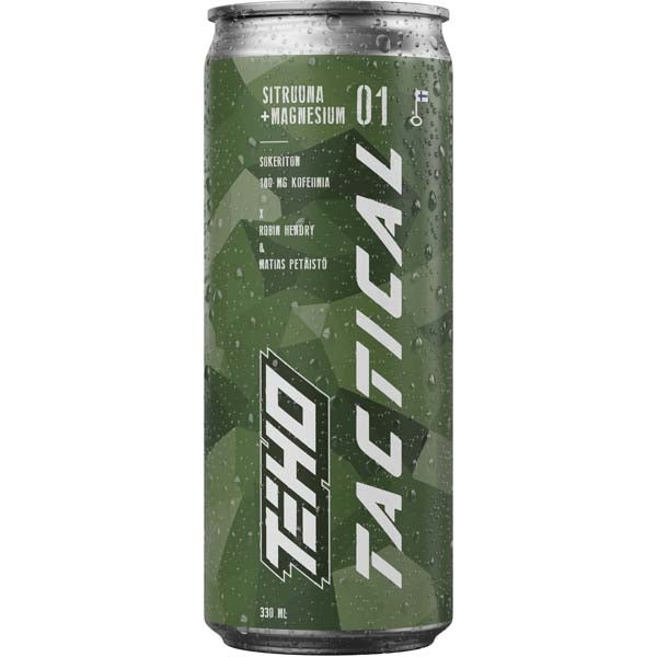 TEHO Tactical Sitruuna + Magnesium energiajuoma 330ml