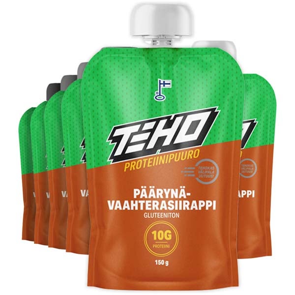 7kpl TEHO Päärynä-Vaahterasiirappi proteiinipuuro 150g