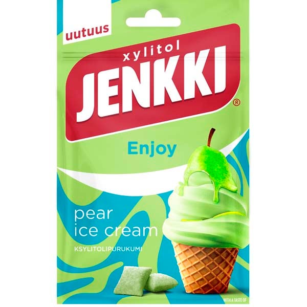 Jenkki Enjoy Pear Ice Cream ksylitolipurukumi 35g