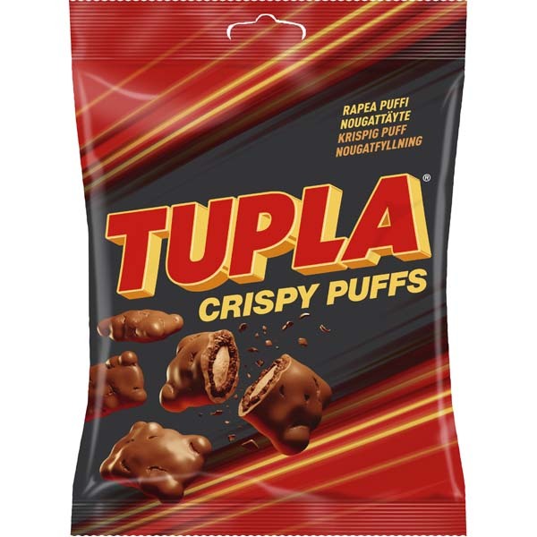 Tupla Crispy Puffs suklaamakeinen 140g