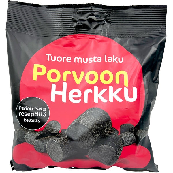 Porvoon Herkku Tuore musta laku 260g
