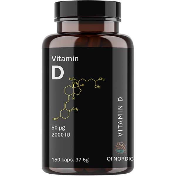 Qi Nordic D-vitamiini 50μg ravintolisä 150tabl/37,5g