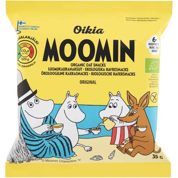 Oikia Moomin Kauranaksu gluteeniton luomu 35g