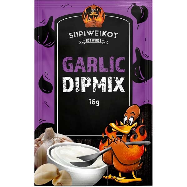 Siipiweikot Valkosipuli dippijauhe 16g