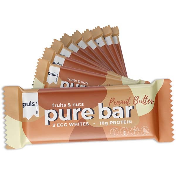 20kpl PULS Pure Bar Peanut Butter proteiinipatukka 50g