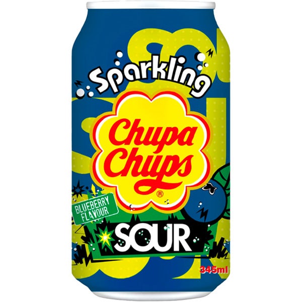 Chupa Chups Sour Blueberry virvoitusjuoma 345ml