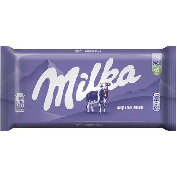 Milka Alpine Milk maitosuklaalevy 80g