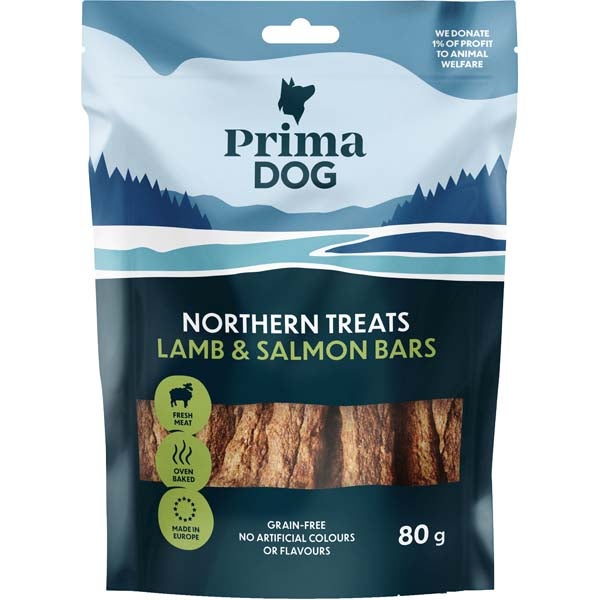 PrimaDog Northern Treats Lammas-lohitanko koirille 80g
