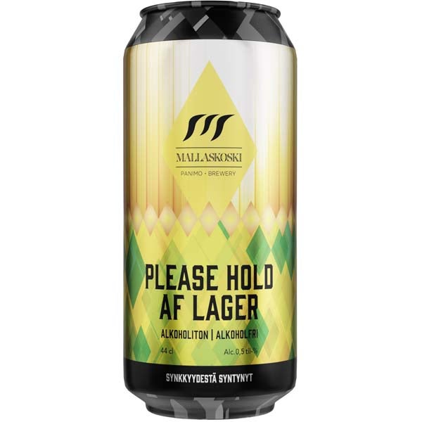 Mallaskoski Please Hold AF Lager alkoholiton olut 0,5% 440ml