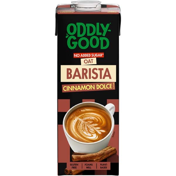 Oddlygood Cinnamon Dolce Barista kaurajuoma gluteeniton 1l