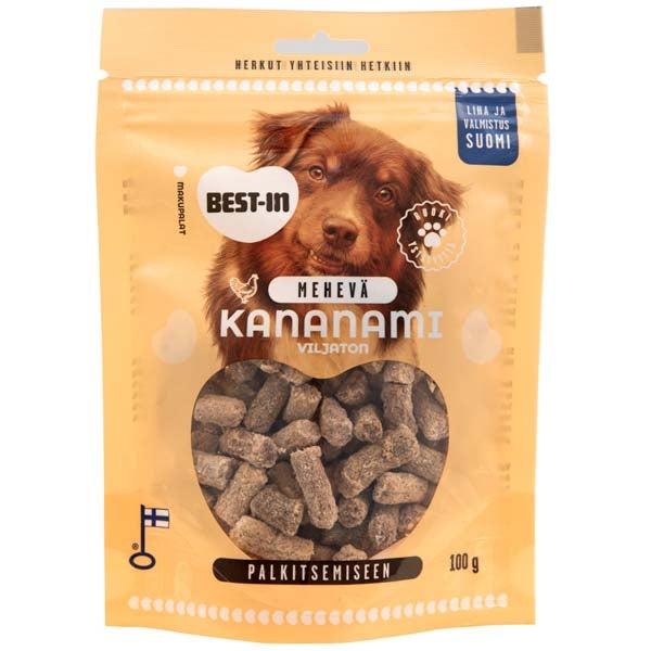 Best-In Mehevä Kananami koiranherkku 100g