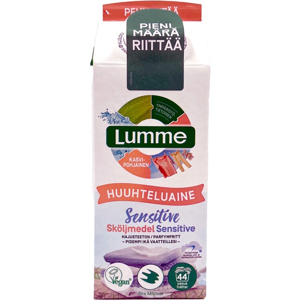 Lumme Sensitive hajusteeton huuhteluaine 750ml