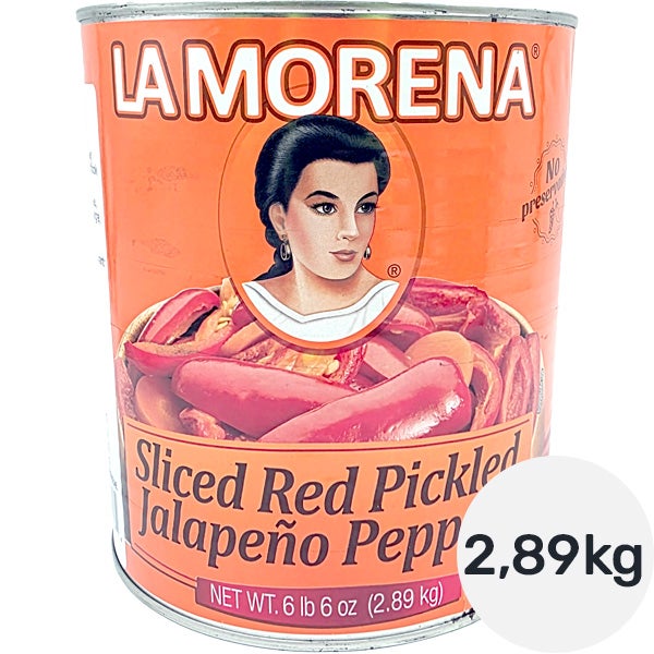 La Morena punaiset jalapenot 2,89kg