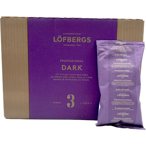 26kpl Löfbergs Professional Dark jauhettu kahvi luomu 230g