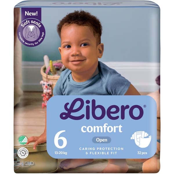 32kpl - Libero Comfort koko 6 (13-20kg) teippivaippa