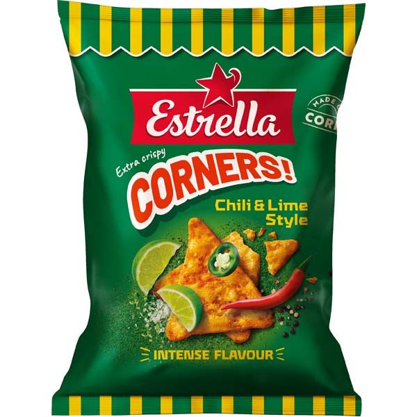 Estrella Corners Chili Lime maissilastu 160g