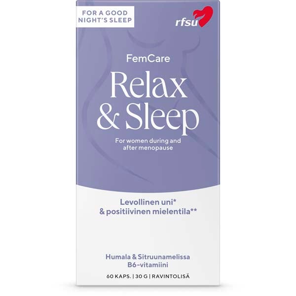 RFSU Relax & Sleep ravintolisä levolliseen uneen 60kpl