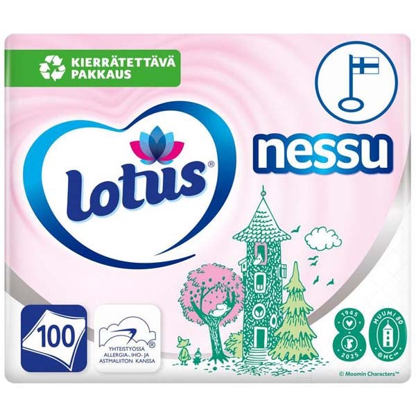 100kpl - Lotus Nessu Muumi nenäliina