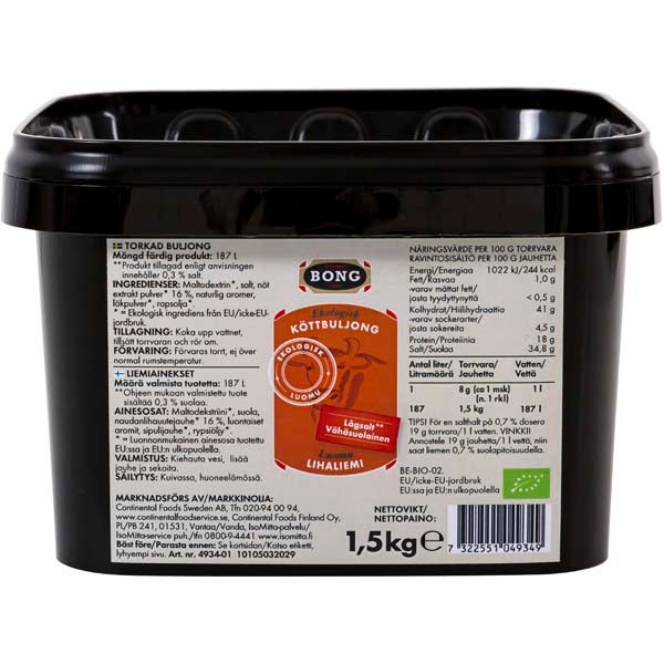 Bong Lihaliemiaines luomu 1,5kg