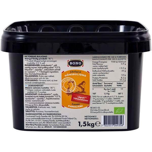 Bong Kanaliemiaines luomu 1,5kg