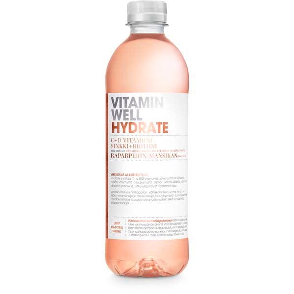 Vitamin Well Hydrate vitaminoitu hiilihapoton juoma 500ml