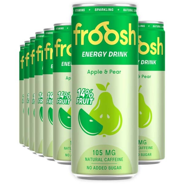 24kpl Froosh Omena & Päärynä energiajuoma 330ml