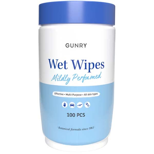100kpl - Gunry Wet Wipes miedosti hajustettu kosteuspyyhe