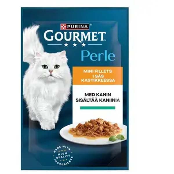 Purina Gourmet Perle Kaniinia kastikkeessa kissanruoka 85g