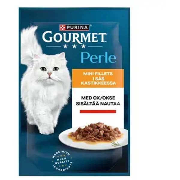 Purina Gourmet Perle Nautaa kastikkeessa kissanruoka 85g