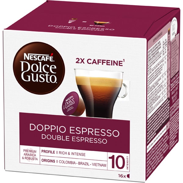 Nescafé Dolce Gusto Doppio Espresso kahvikapseli 16x8,5g