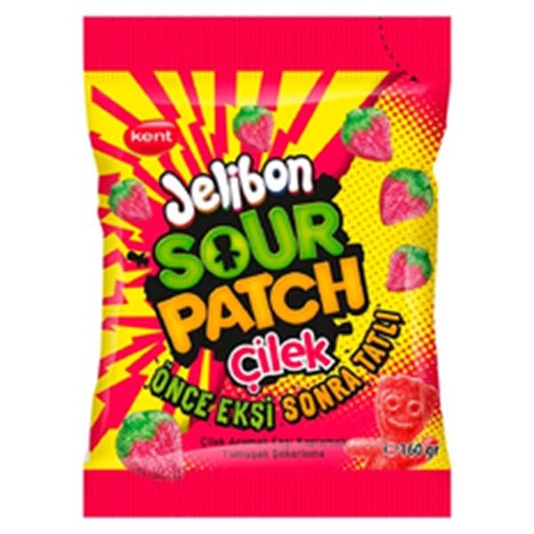 Kent Jelibon Sour Patch Cilek Strawberry hedelmämakeinen 80g