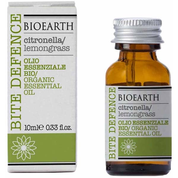 Bioearth Bite Defence eteerinen öljy sitruunaruoho luomu 10ml
