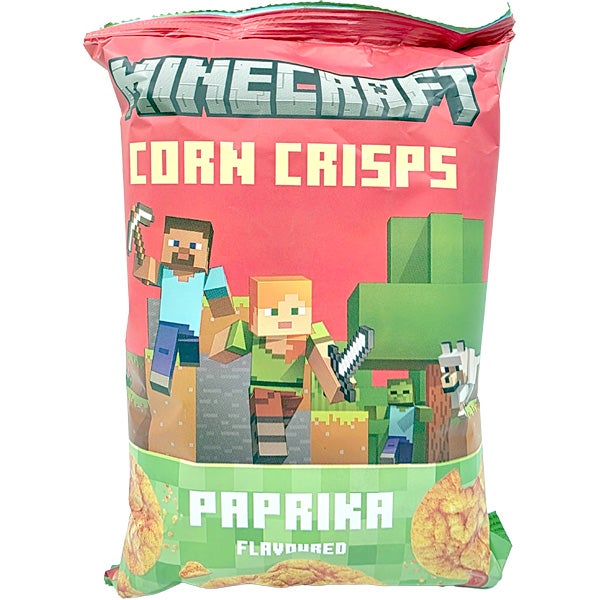 Minecraft Corn Crisps Paprika minimaissikakku 60g