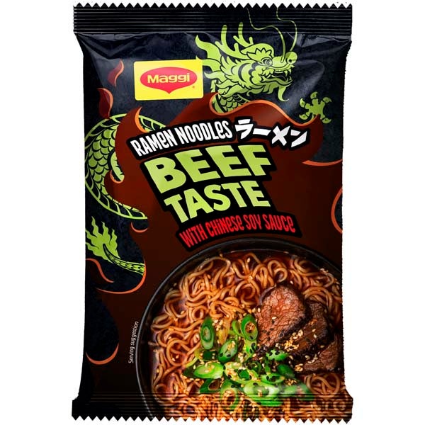 Maggi Ramen Noodles Beef Taste pikanuudeli 62g