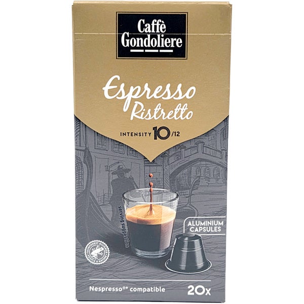 Caffè Gondoliere Ristretto kahvikapseli 20kaps