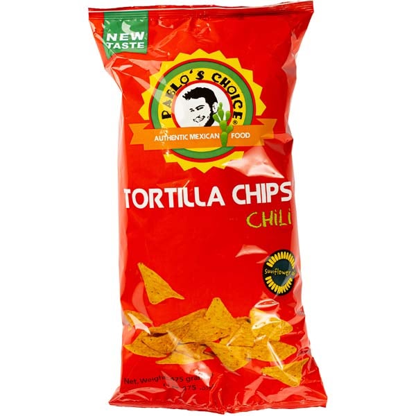 Pablo's Choice Tortilla Chips chili maissilastut 475g