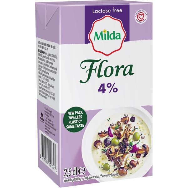 Flora By Milda Kevyt & Paksu 4% ruoanlaittotuote 250ml