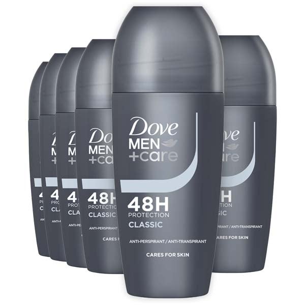 6kpl Dove Men+Care Men+Care 48h Classic deodorantti 50ml