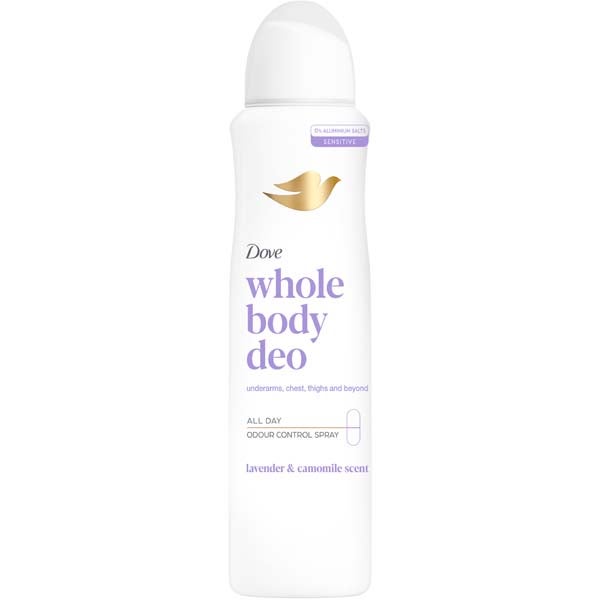 Dove Whole Body Lavender & Chamomile deodoranttispray 150ml