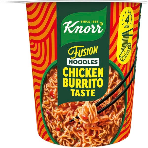 Knorr Fusion Noodles Chicken Burrito Taste kuppinuudeli 89g