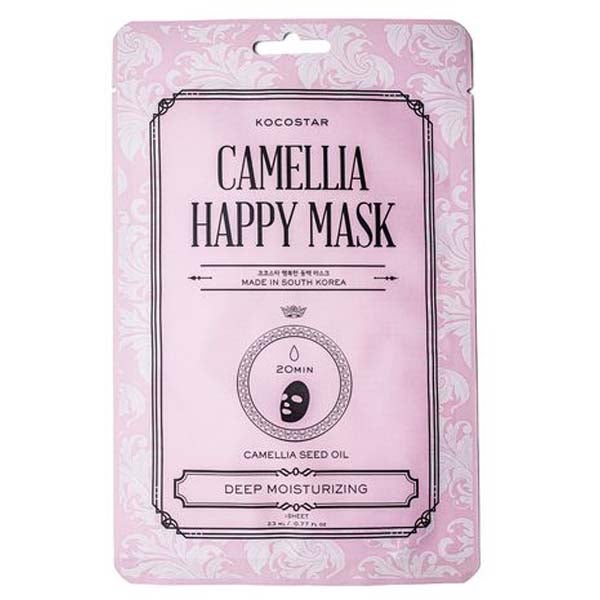 Kocostar Camellia Happy Mask kosteuttava kangasnaamio