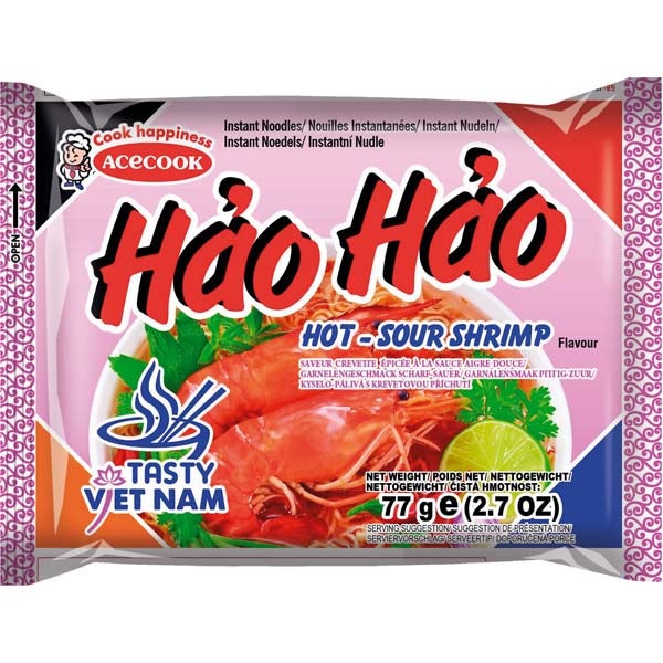 Acecook Haohao Katkaravun makuinen pikanuudeli 77g