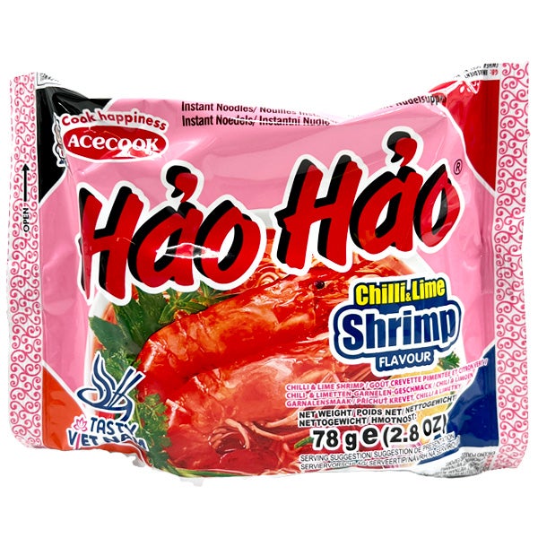 Acecook Haohao Chilin ja limekatkaravun makuinen pikanuudeli 78g