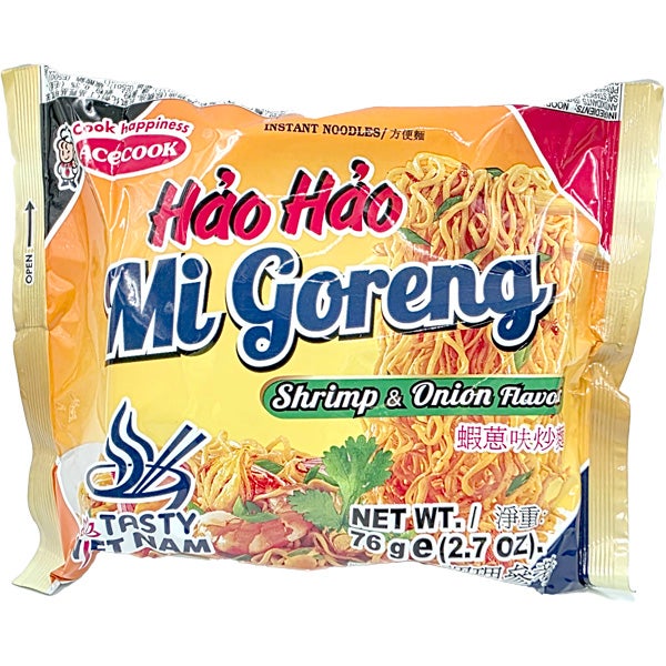 Acecook Haohao Katkaravun ja sipulin makuinen pikanuudeli 76g